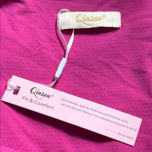 Fit & Comfort Fuchsia Long Sleeve strech Dress - Image 6