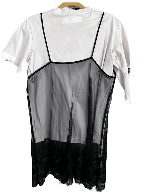 adidas x Dry Clean Only Bangkok Black Lace T-Shirt Dress Rare S - Image 4