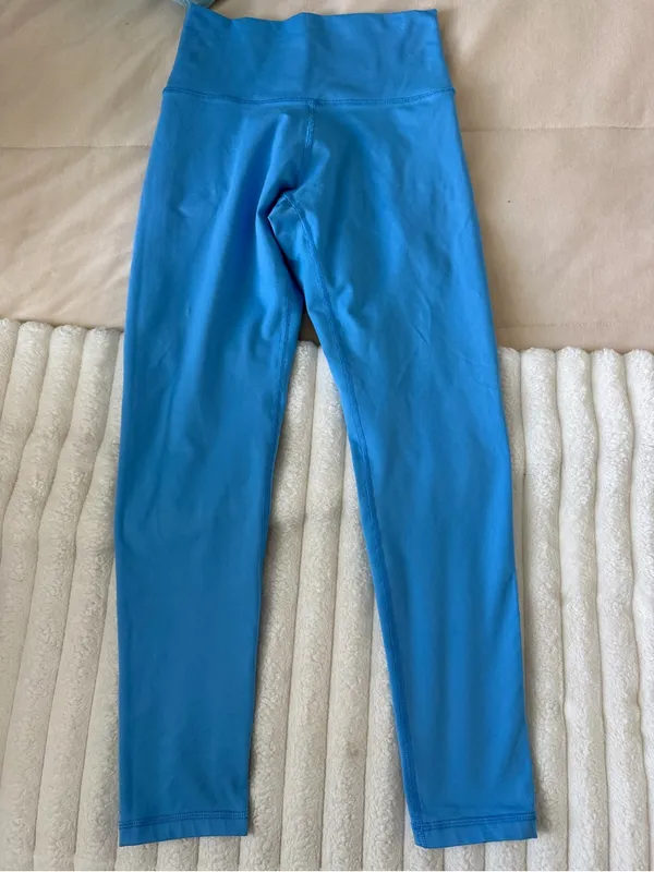 aerie Bright Blue High-Waist Performance Leggings - Image 7