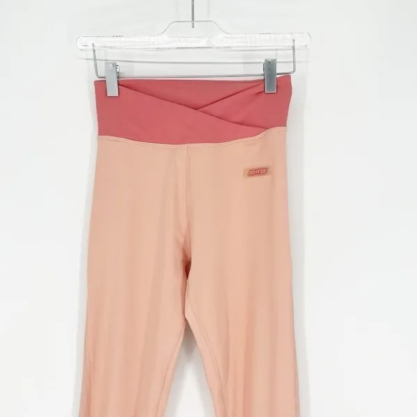 Bo+Tee High Rise Crossover Waist‎ Active Leggings Women's XS Pilates Princess - Image 5