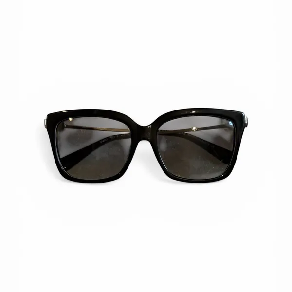 Michael Kors ABELA MK 6038 Black Square Sunglasses with Dark Lenses - Image 7