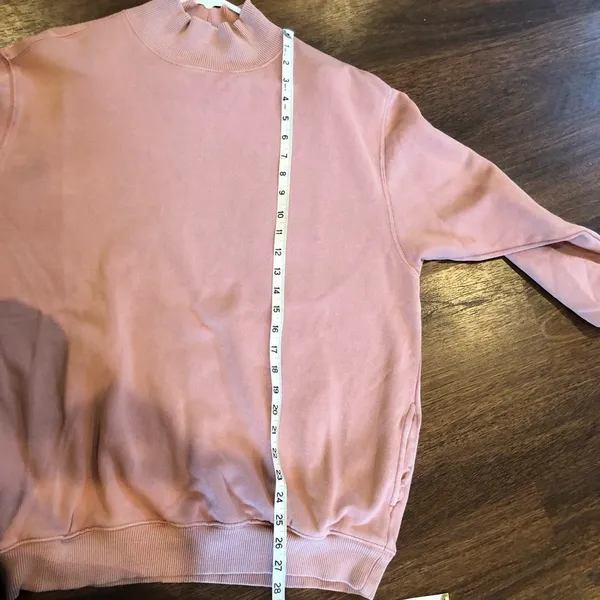 Aerie Cowl Neck Sweatshirt Women’s M Pink/salmon - Image 5