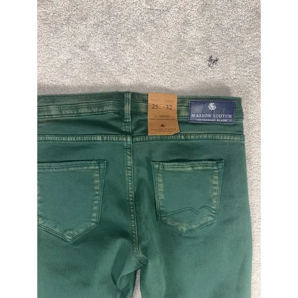 maison scotch la parisienne pants nwt 25x32 glass green - Image 9