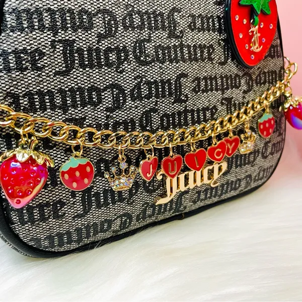 New Juicy Couture Black Beige/Liquorice Freshly Picked Camera Bag and Wallet Set - Image 4