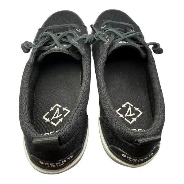 Sperry Black Canvas Boat Shoes Women Size 6.5 New Without Box - Image 3