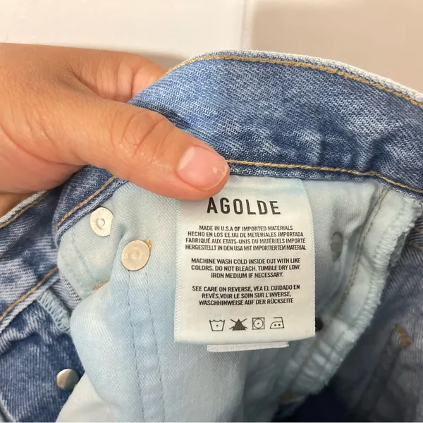 AGOLDE 90s Mid Rise Loose Fit Distressed Jeans Revolve Style #A069C-811 Size 26 - Image 10
