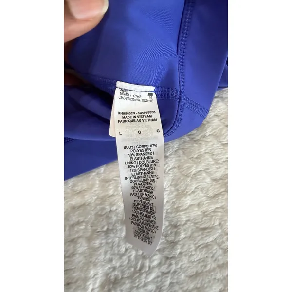 Nike Womens High Neck Racerback Sports Bra Royal Blue Large 445687-477445 - Image 5
