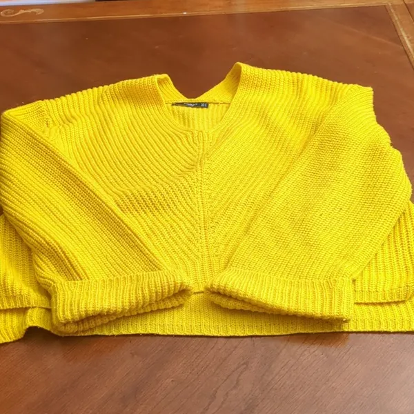 Mango V Neck Sweater Size S - Image 2