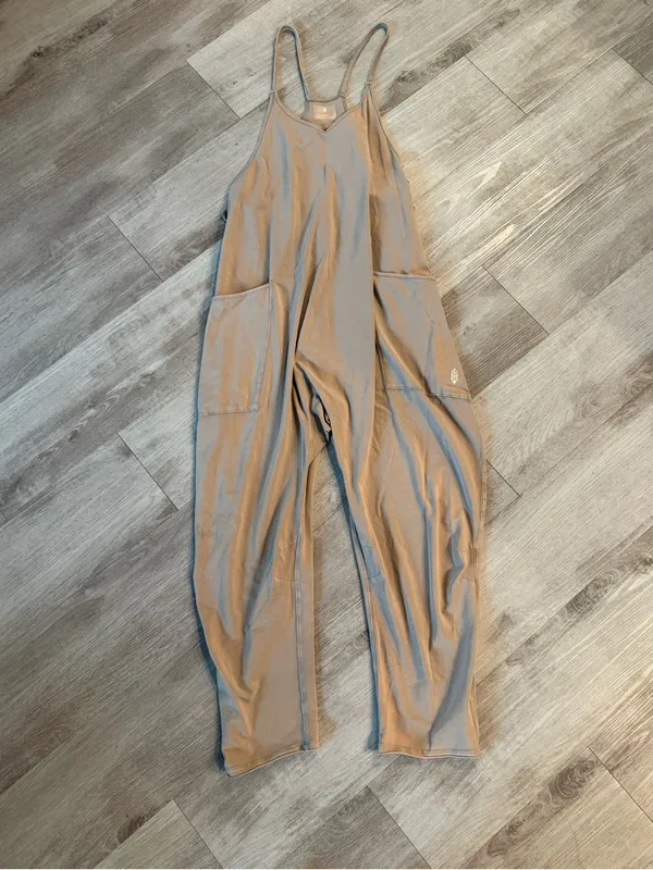 Spiritual Gangster Free People Hot Shot Jumpsuit in Mocha Latte Size XS - Image 2