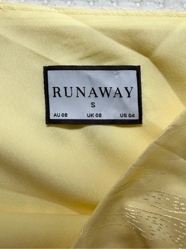 Runaway The Label Etta One-Shoulder Cutout Mini Slip Dress in Butter Yellow - Image 5