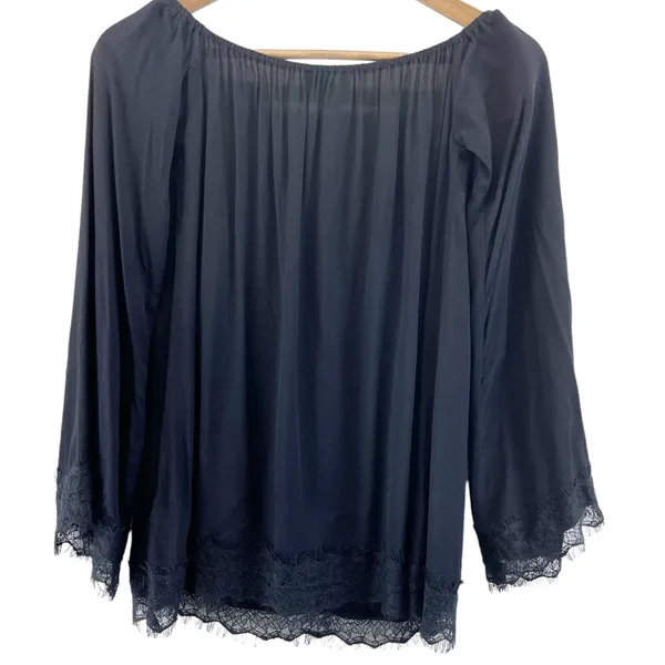 For Love‎ & Lemons Flowy Top Womens Small Whimsygoth Boho Witchy Dark Cottage - Image 2