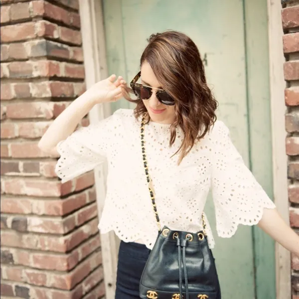 ✨HP✨ZARA  - CROPPED EMBROIDERED LASER-CUT TOP✨ - Image 3