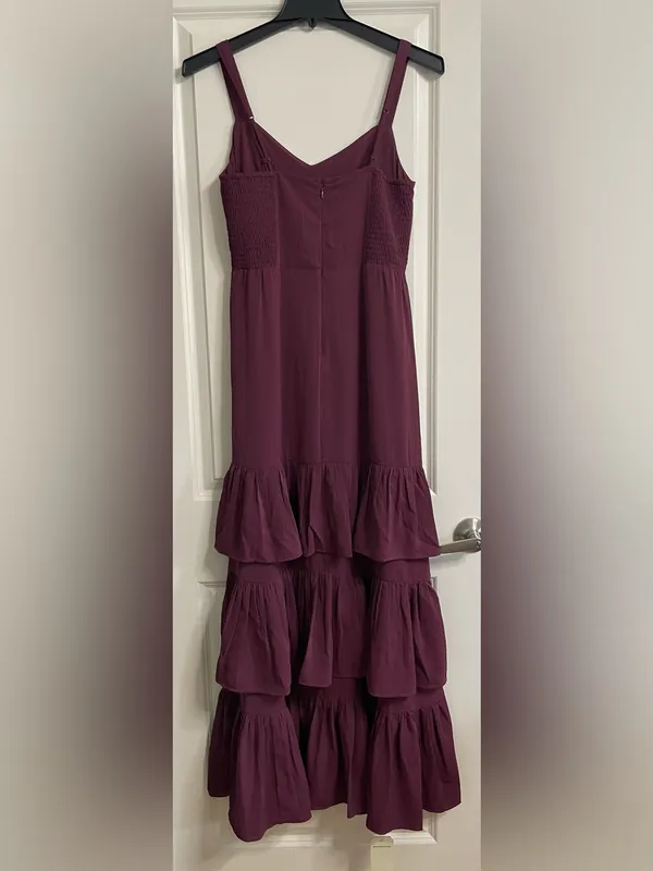 NWT Abercrombie & Fitch Ruffle Tiered Maxi Dress Size Medium Tall - Image 8