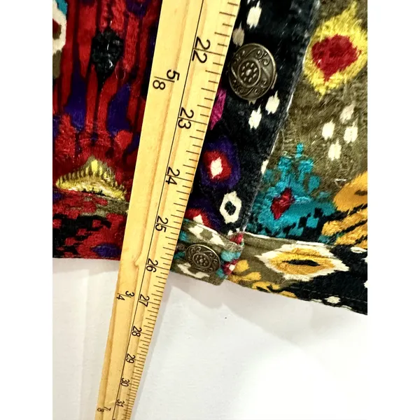 Ruby Rd. Woman Button Up Top Womens 16W Geometric Eclectic‎ Artsy Whimsigoth - Image 4