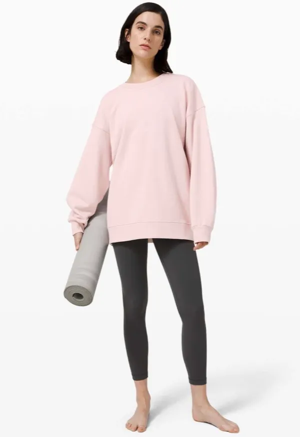 Lululemon Perfectly Oversized Crew Porcelain Pink 6 - Image 5