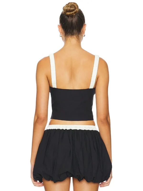 NIA Serafina Sleeveless Top in Black Small Womens Tank - Image 3