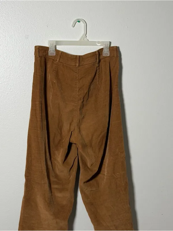 Everlane Women Brown Fall Corduroy Pants Classic Straight‎ Fit size 6 - Image 7