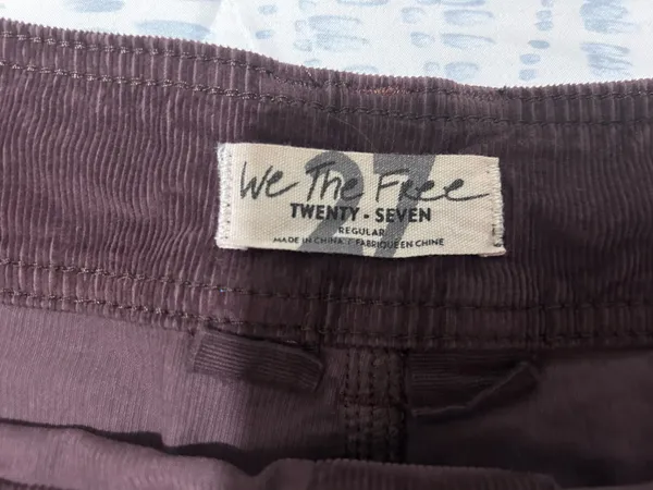 Free People We The Free Brown Corduroy Button Front Mini Skirt Size 27 - Image 2