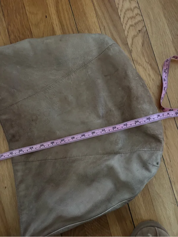 Y2K Old Navy Genuine Leather Large Satchel Purse - Image 6