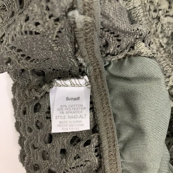 Altard State Bralette‎ Small Green Lace Boho Cottagecore Romantic Trendy - Image 5