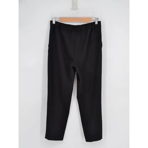 Aritzia Babaton Conan Cropped Trouser Pants Mid Rise Elastic Waist Black Size 6 - Image 3