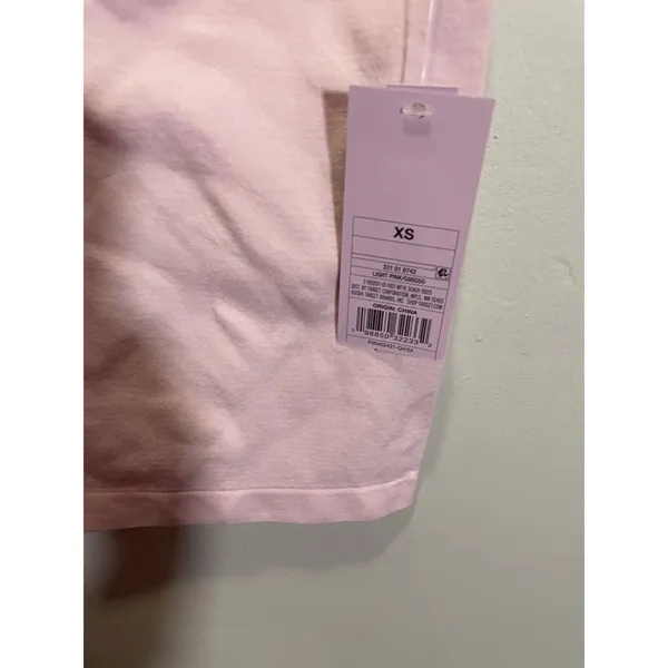 Wild Fable Seamless Crop Top XS Light Pink NWT Low‎ Scoop Back Cap Sleeve - Image 5