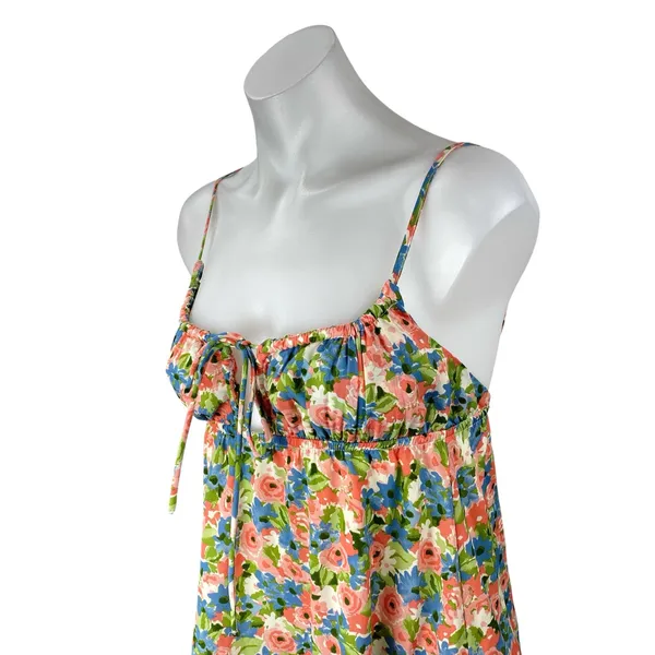 Princess Polly Multicolor Floral Bustier Sleeveless Cami Babydoll Mini Dress 0 - Image 2