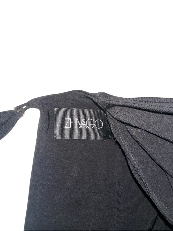 Zhivago Lover Man Long Sleeve Black Midi Dress US 2 - Image 5