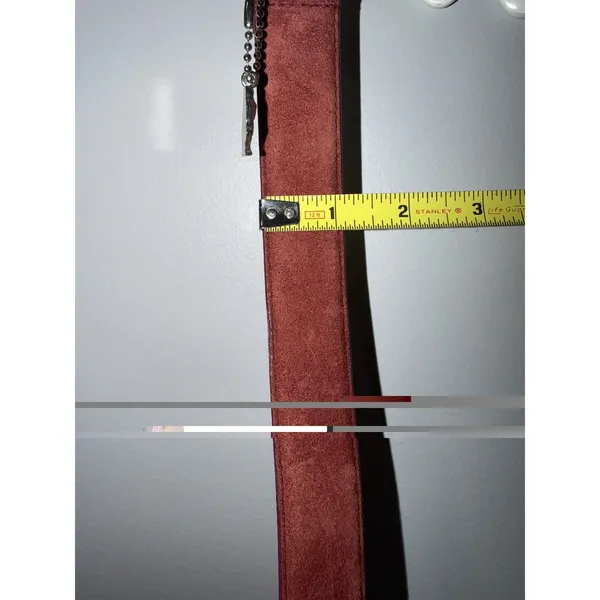 Hush Puppies Red Genuine Leather Belt - Dog Charm -‎ Women's Size XL - Image 7