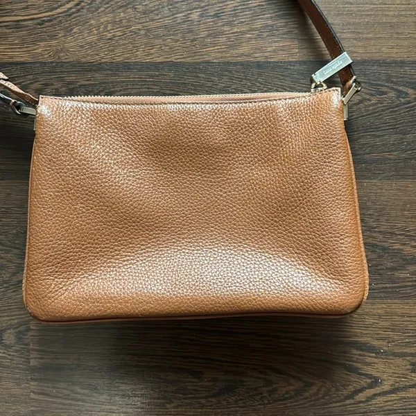 Kate Spade Leather Crossbody Purse Brown - Image 3