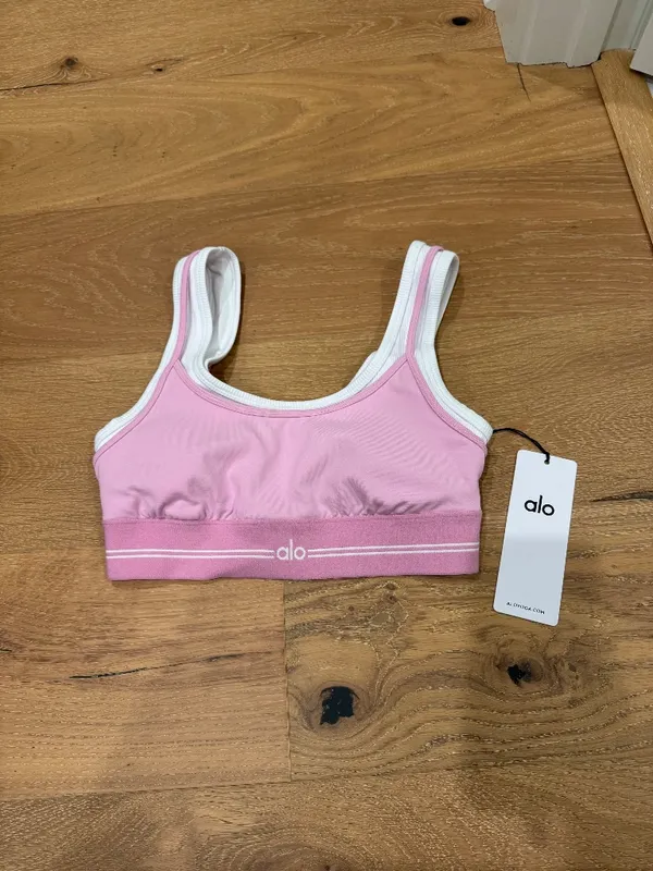 Airbrush Better Together Bra - Candy Heart Pink/White | ALO - Image 3