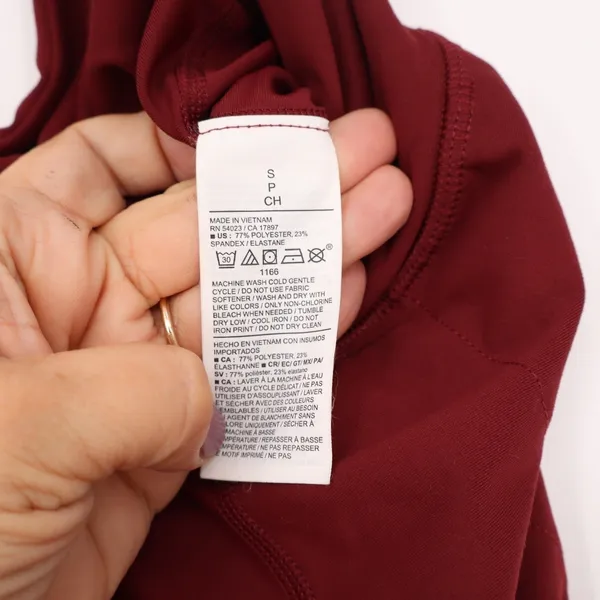 Old Navy Active Powersoft High Rise Joggers Burgundy Go-Dry Pants Small - Image 4
