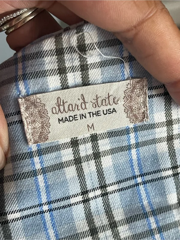 ALTAR'D STATE | Blue Plaid Halter Crop Top Sz M - Image 5
