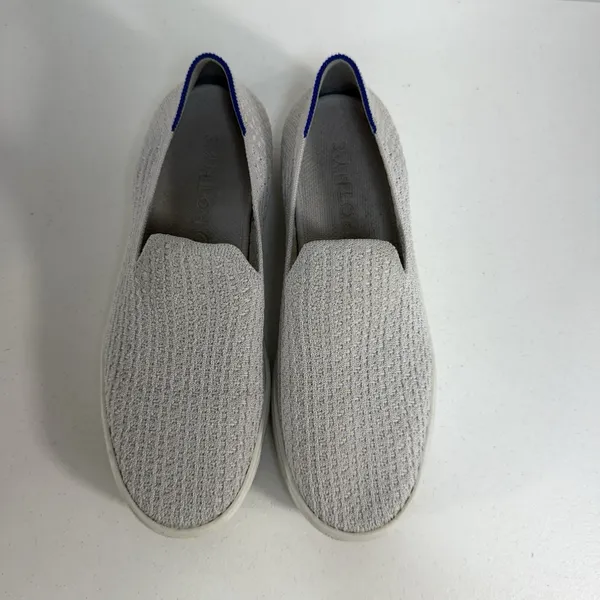 Rothy's Size 9 The Original Slip‎ On Sneaker Diamond Twill Women's Gray Shoes - Image 6