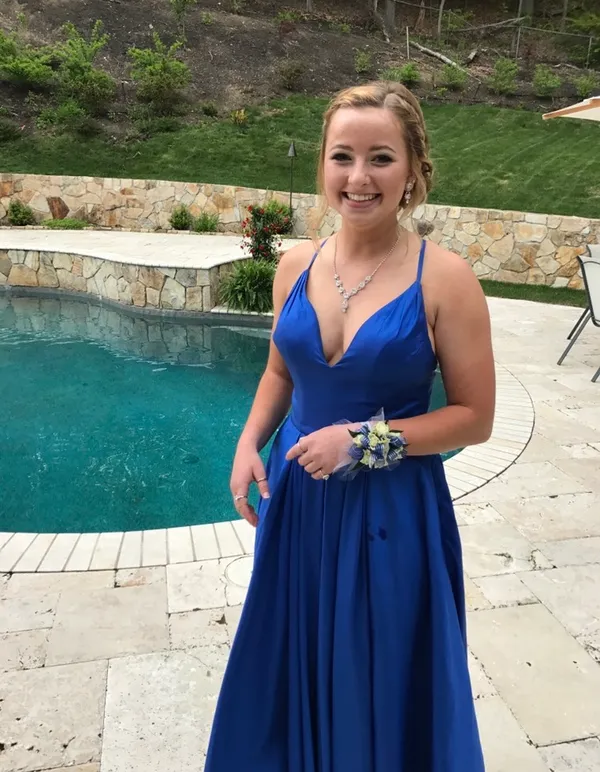 Royal Blue Prom Dress - Image 2