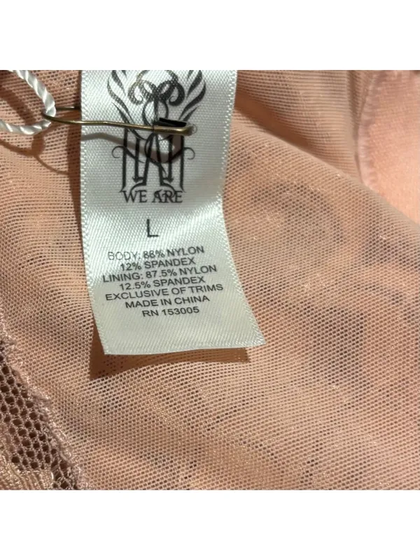 Anthropologie We Are HAH Lace Bralette In Pink Rose Size L - Image 5