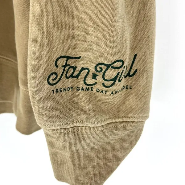 Fan‎ Girls Minnesota Hockey Hoodie Tan Size XL - Image 3