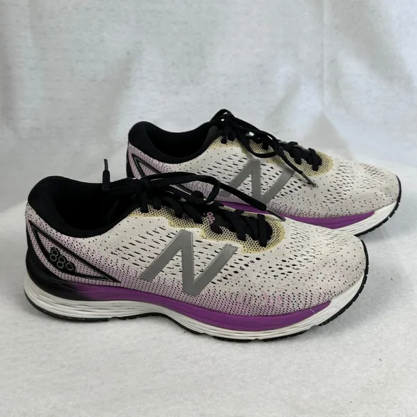 New Balance 880 v9 Women's‎ Running Shoes Sneakers White Purple Black Size 11 - Image 4