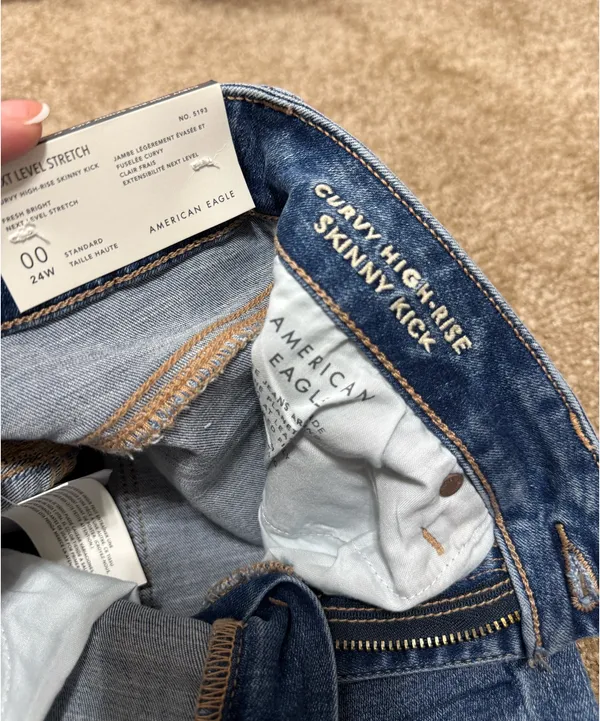 American Eagle next level curvy high waist skinny kick - Image 4