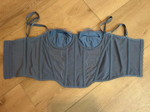 Dusty Blue Corset Top - Image 3