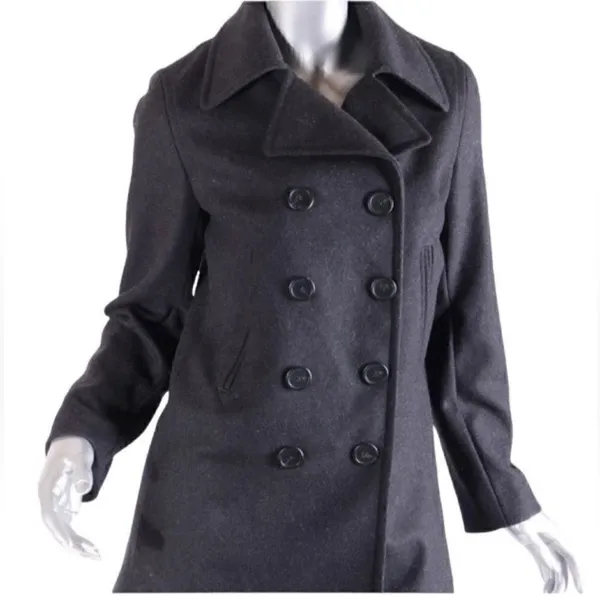 J.Crew Gray Peacoat(Size Small) - Image 5