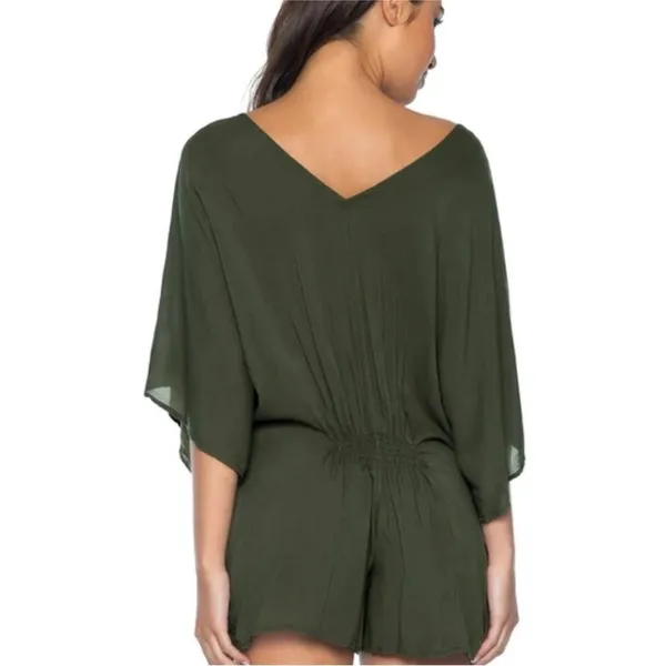 PilyQ Olive Green Swim Cover-Up - Image 2