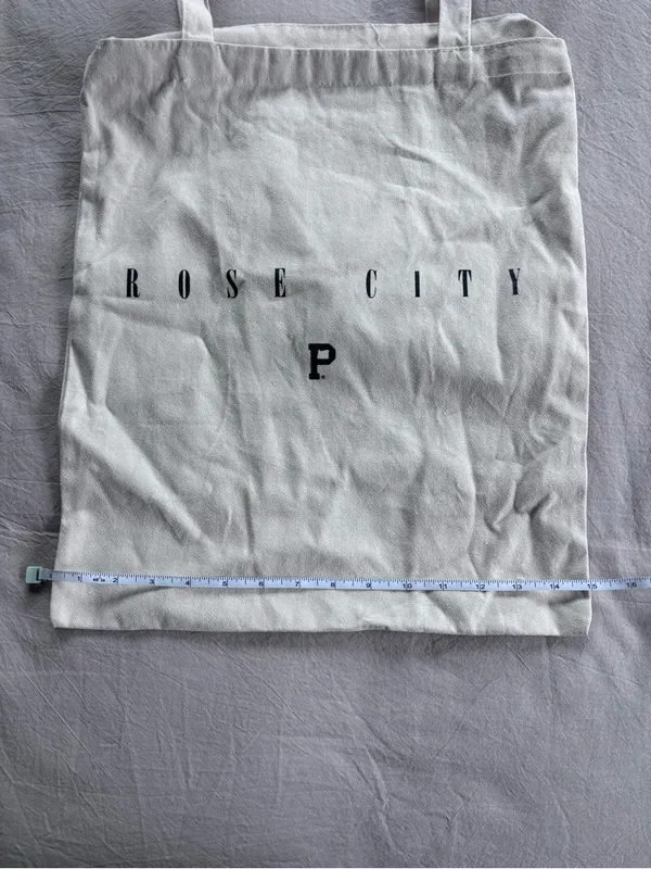 Portland Gear🌹Rose City White Canvas Zippered Tote Bag - Image 5