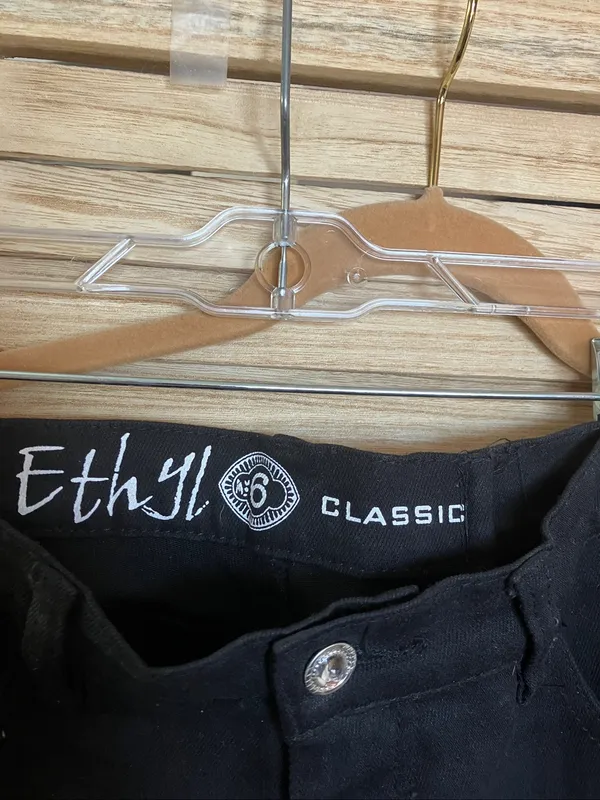 Ethyl Classic Black Studded Pocket Jeans 6 - Image 2