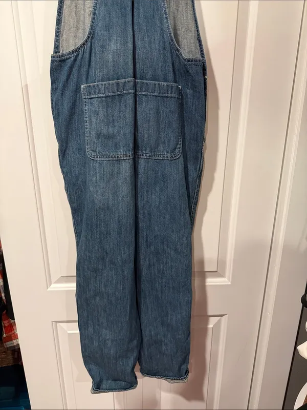 GAP Women's Denim Overall Jumpsuit in Medium Blue NWT - Image 8