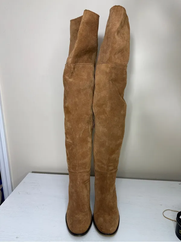 Mark Jenkins OTK Tan Suede Boot 9 - Image 2