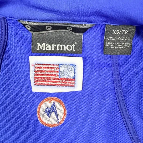 Marmot Vest Women's XS Tempo M3 Blue Full Zip Softshell Sleeveless Pockets‎ - Image 6