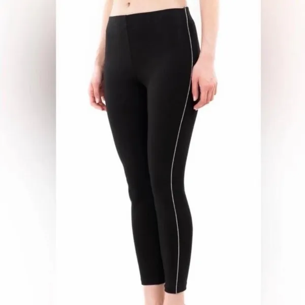 Zara black leggings with rhinestones - Image 10