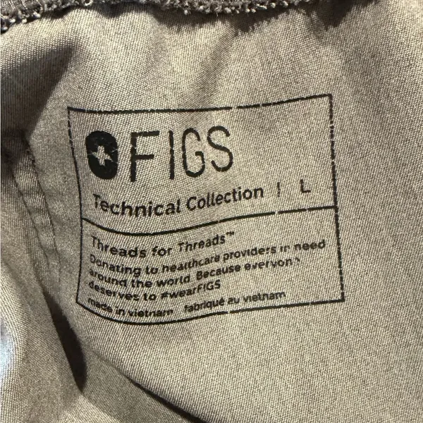 FIGS Zamora Joggers Women Large Gray Scrub Technical Pants Hospital Doctor Nurse - Image 10