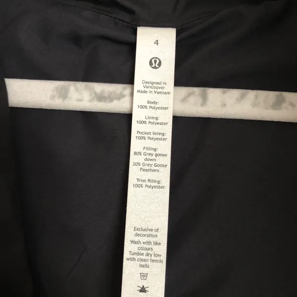 Lululemon Wunder Puff Cropped Vest Black Size 4 - Image 5